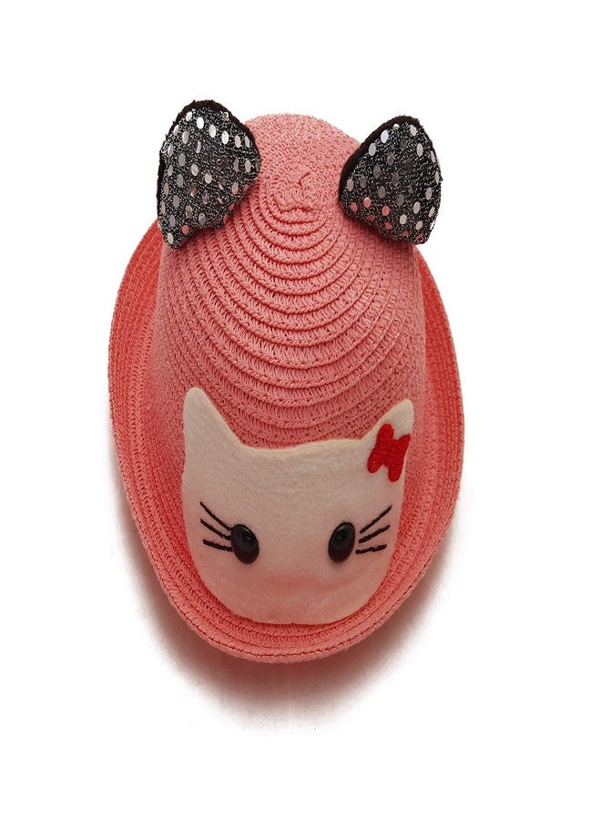 فريتراز قبعة دلو صيفية أنيقة للأطفال من VRITRAZ، مناسبة للأطفال من عمر 3 إلى 12 سنة (لون وردي، للجنسين) - Image 2