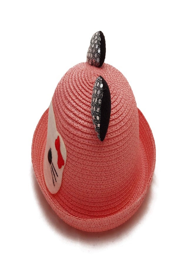 فريتراز قبعة دلو صيفية أنيقة للأطفال من VRITRAZ، مناسبة للأطفال من عمر 3 إلى 12 سنة (لون وردي، للجنسين) - Image 3