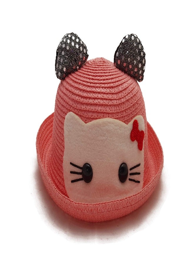 فريتراز قبعة دلو صيفية أنيقة للأطفال من VRITRAZ، مناسبة للأطفال من عمر 3 إلى 12 سنة (لون وردي، للجنسين) - Image 1