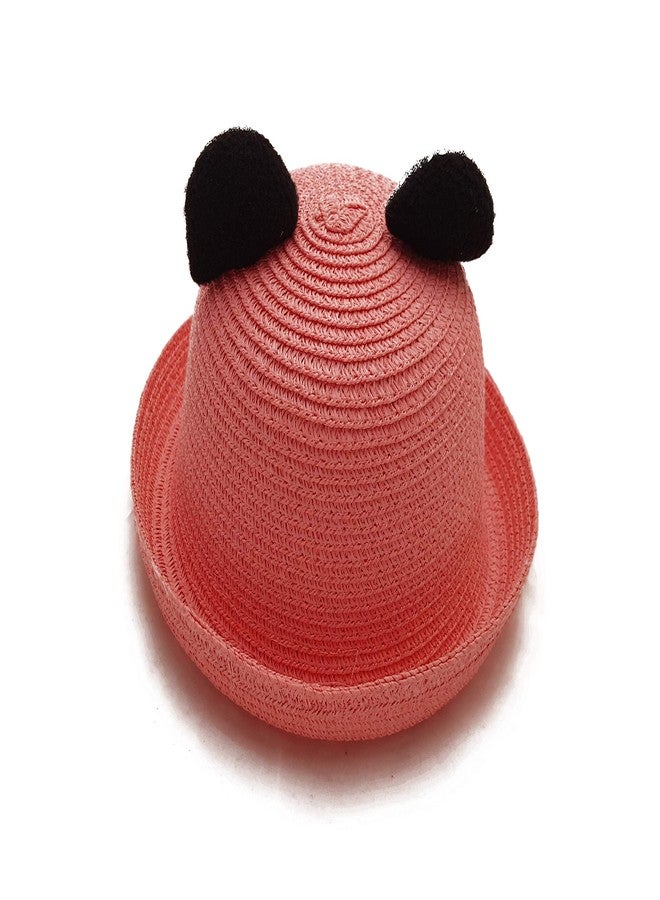 فريتراز قبعة دلو صيفية أنيقة للأطفال من VRITRAZ، مناسبة للأطفال من عمر 3 إلى 12 سنة (لون وردي، للجنسين) - Image 4