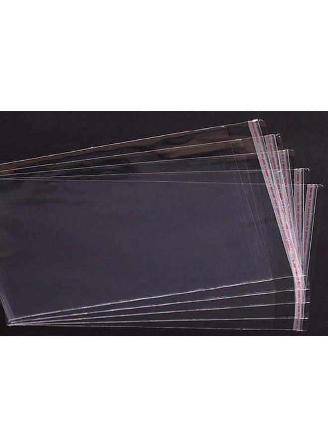PM PACMATT PM PACMATT 14x18 INCH Size (Pack of 100 Pcs) | Transparent Plastic Poly Bag Sealable | Used for saree packaging gift packing, cards and other Packing etc. BOPP Poly Bags Self Adhesive (100) ] - Image 4
