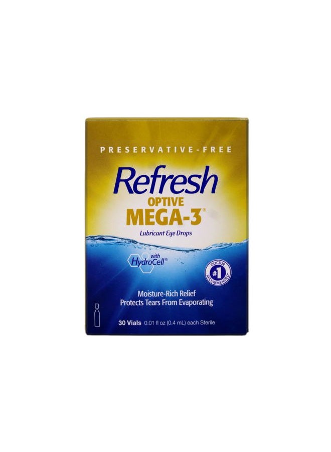 REFRESH Optive Mega-3 Lubricant Eye Drops, 30 Single-Use (Pack of 2) - Image 2