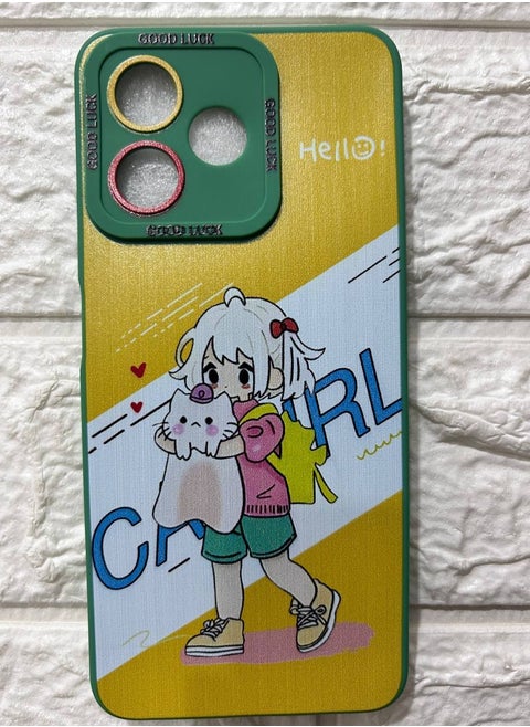 Back Cover Compatible With Phone Realme Note 50 - Multi Color 281