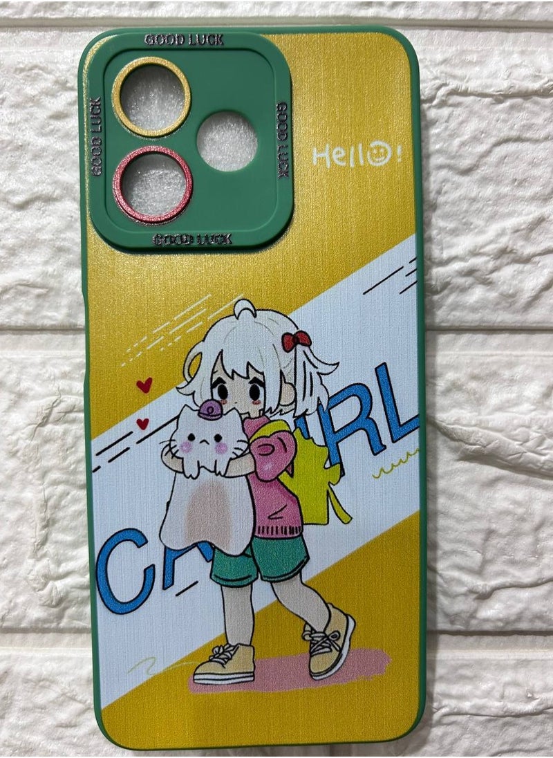 Back Cover Compatible With Phone Realme Note 50 - Multi Color 281