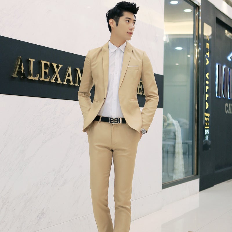 Mens Slim Fit Suit 2020 Fashion Casual Business White