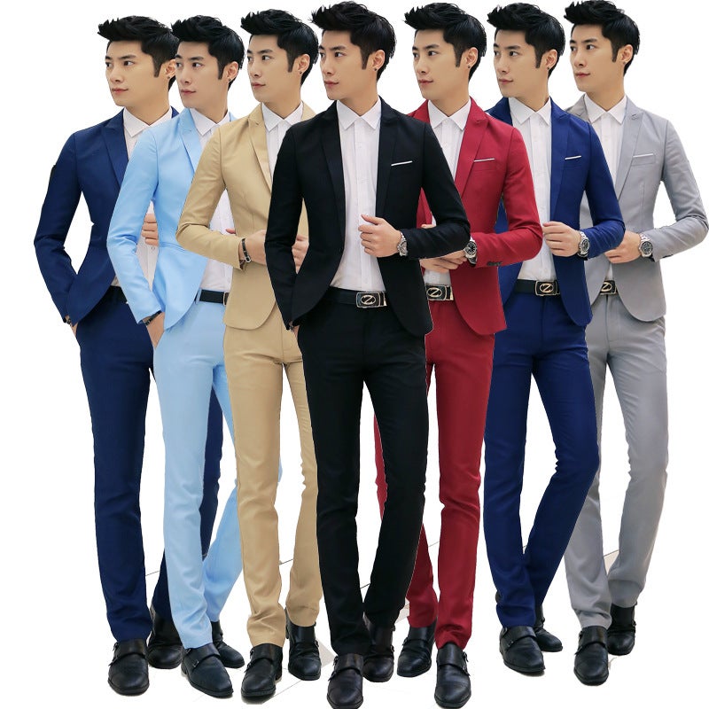 Mens Slim Fit Suit 2020 Fashion Casual Business White