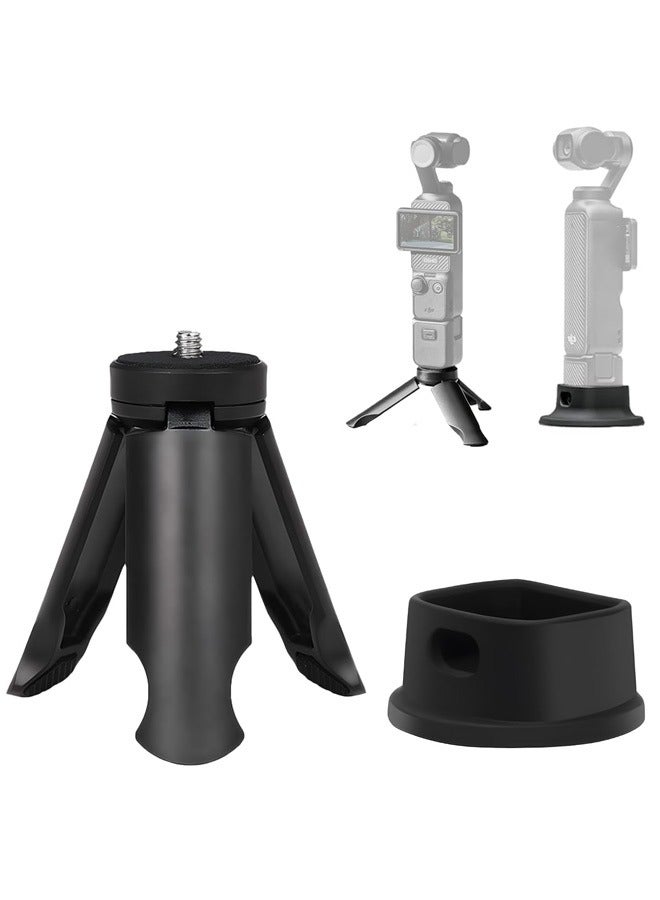 Tersely Support System for DJI Osmo Pocket 3 - Silicone Non-Slip Desktop Mount & Convertible Mini Tripod, Lightweight and Universal Accessory