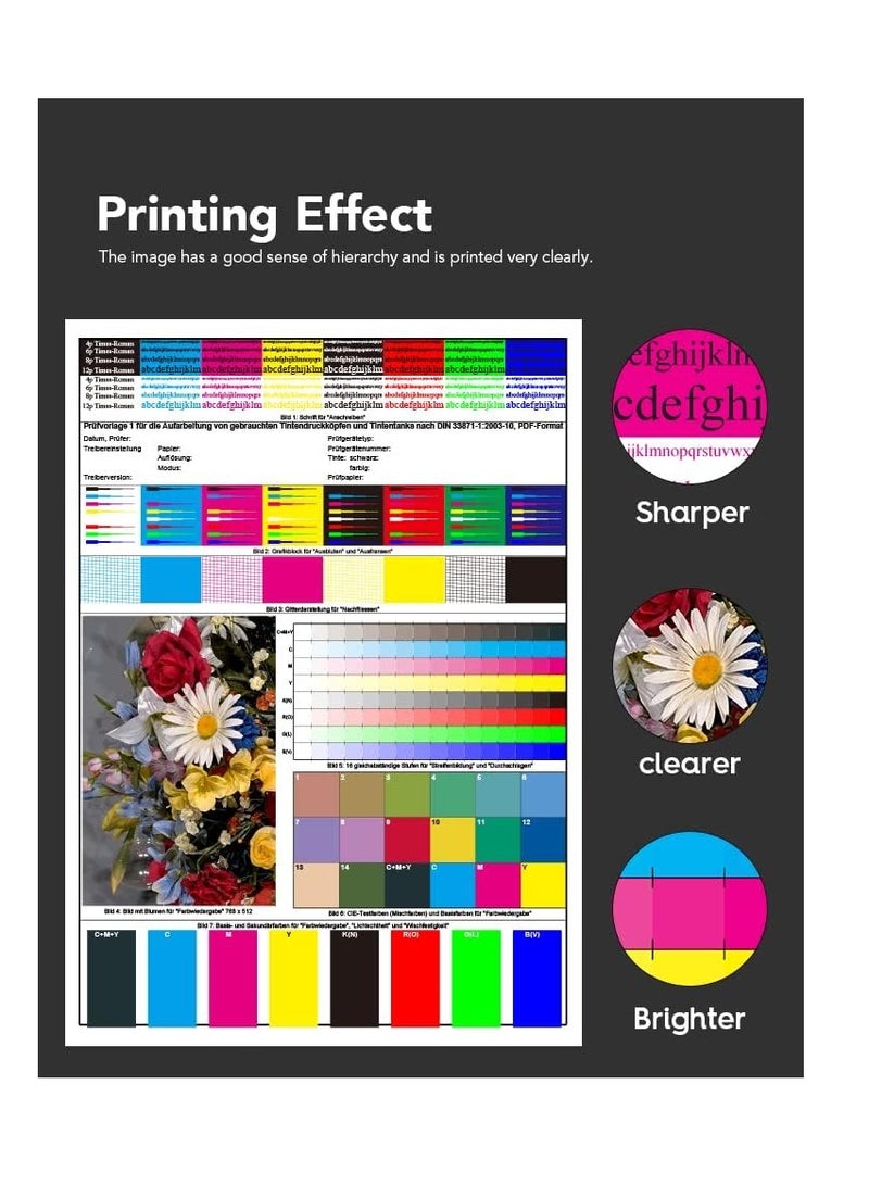 Terabyte GI-41 ink set 4-Pack (PigmentBlack Cyan Magenta Yellow) GI 41 Compatible for CANON PIXMA G1420/G2420/G2460/G3420/G3460 - Image 3