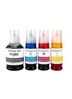 Terabyte GI-41 ink set 4-Pack (PigmentBlack Cyan Magenta Yellow) GI 41 Compatible for CANON PIXMA G1420/G2420/G2460/G3420/G3460  - Image 2