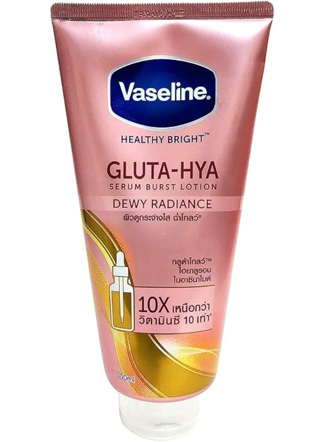 فازلين لوشن فازلين هيلثي برايت جلوتا-هيا سيروم برست ديوي راديانس، 330 مل، عبوة من قطعة واحدة - Image 3