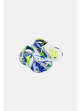 crocs Toddlers Boy Tie-Dye Sling Back Clogs, White  - Image 1