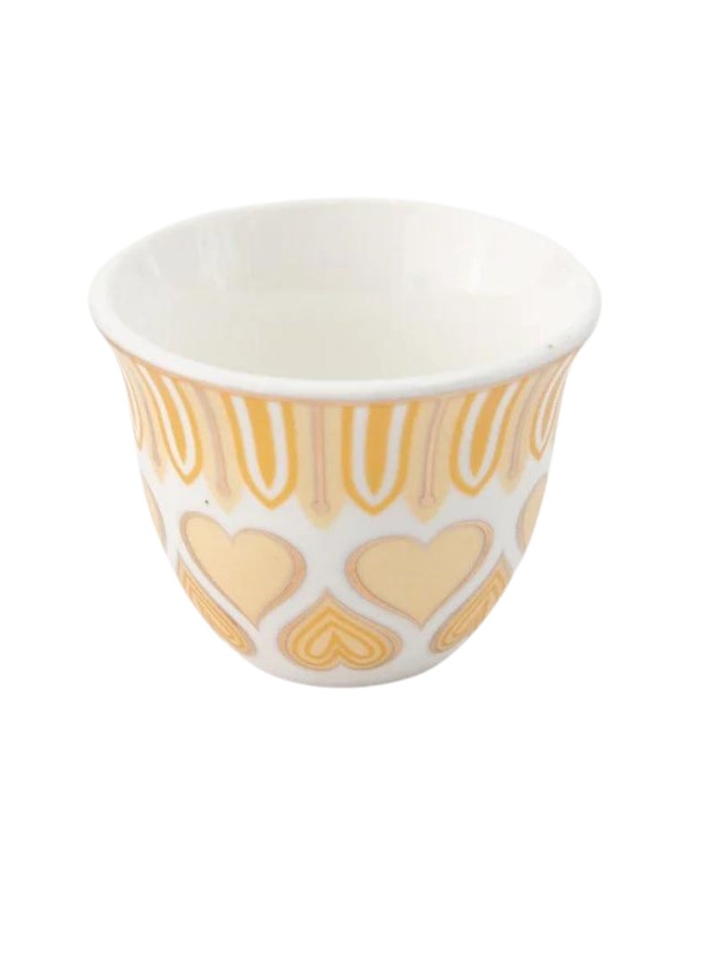 Hic arabic coffee set 12 piece set yellow color - Image 3