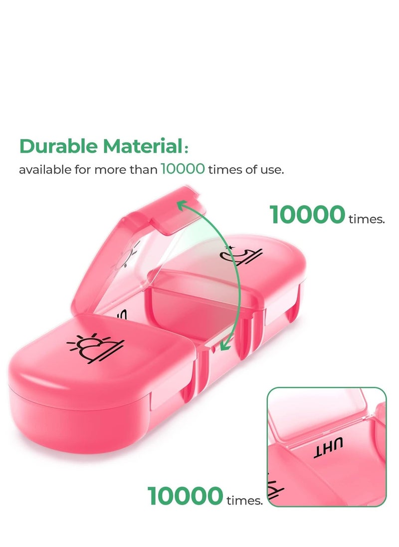 Najwa Pill Organizer 3 Times a Day, Large Weekly Pill Case 7 Day, Daily Pill Box with 21 Compartments, Pill Dispenser Supplement Holder for Pills/Vitamin/Fish Oil  - Image 3