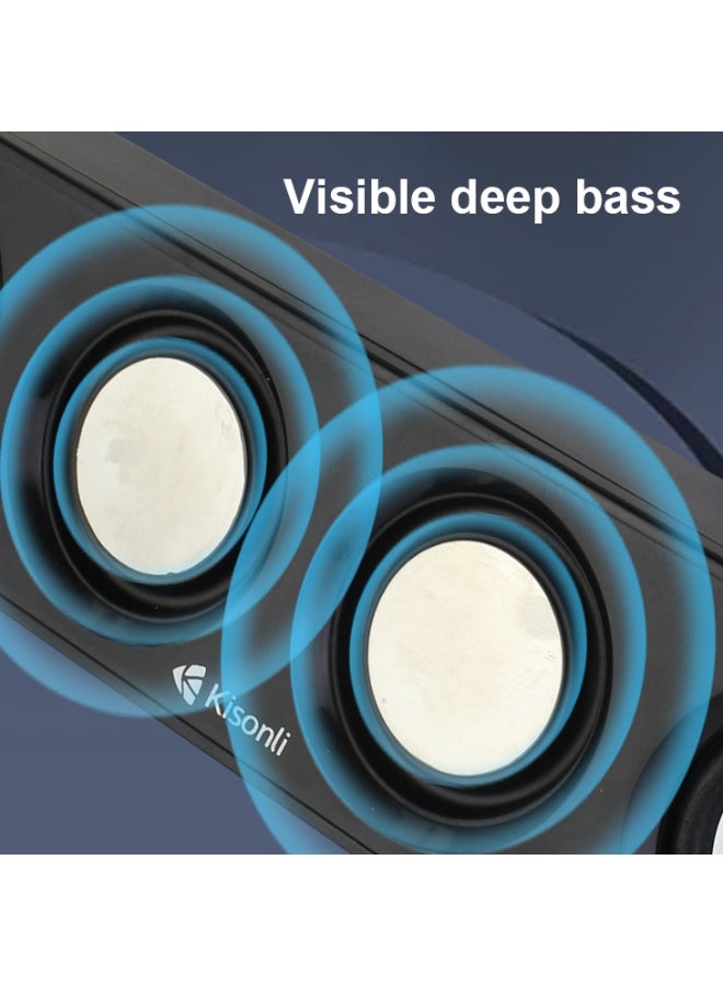 Kisonli I-680 Small Pc Usb Computer Soundbar - Image 5