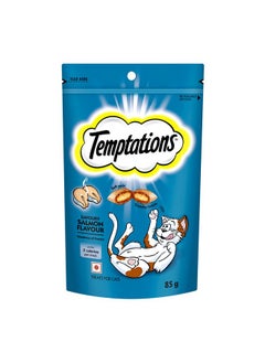Temptations Cat Treat, Savoury Salmon Flavour - 85 G, Adult, Chunk  - Image 1
