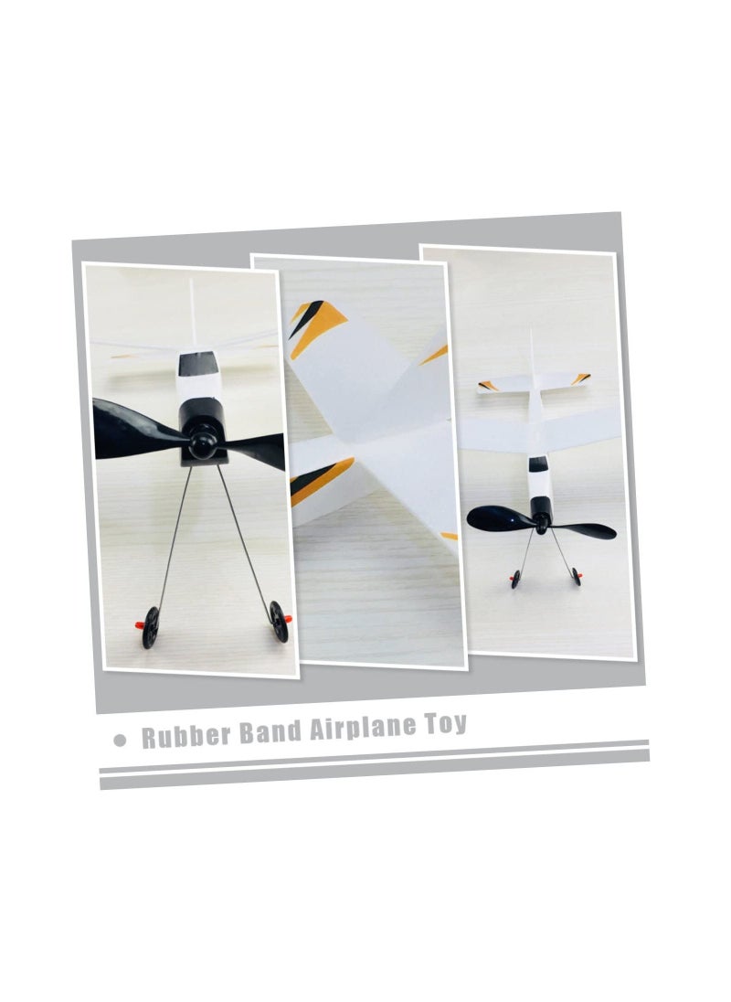 2Pcs Rubber Band Plane Glider Toy D Aircraft Model Airplane Gliders for Kids Planes Knight Fighter Powered 3D Plastic - Image 3