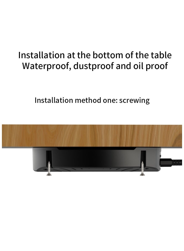 T16 10W Long-distance Air-tight Magnetic Wireless Charger for Desktops Within 30mm Thickness  - Image 3