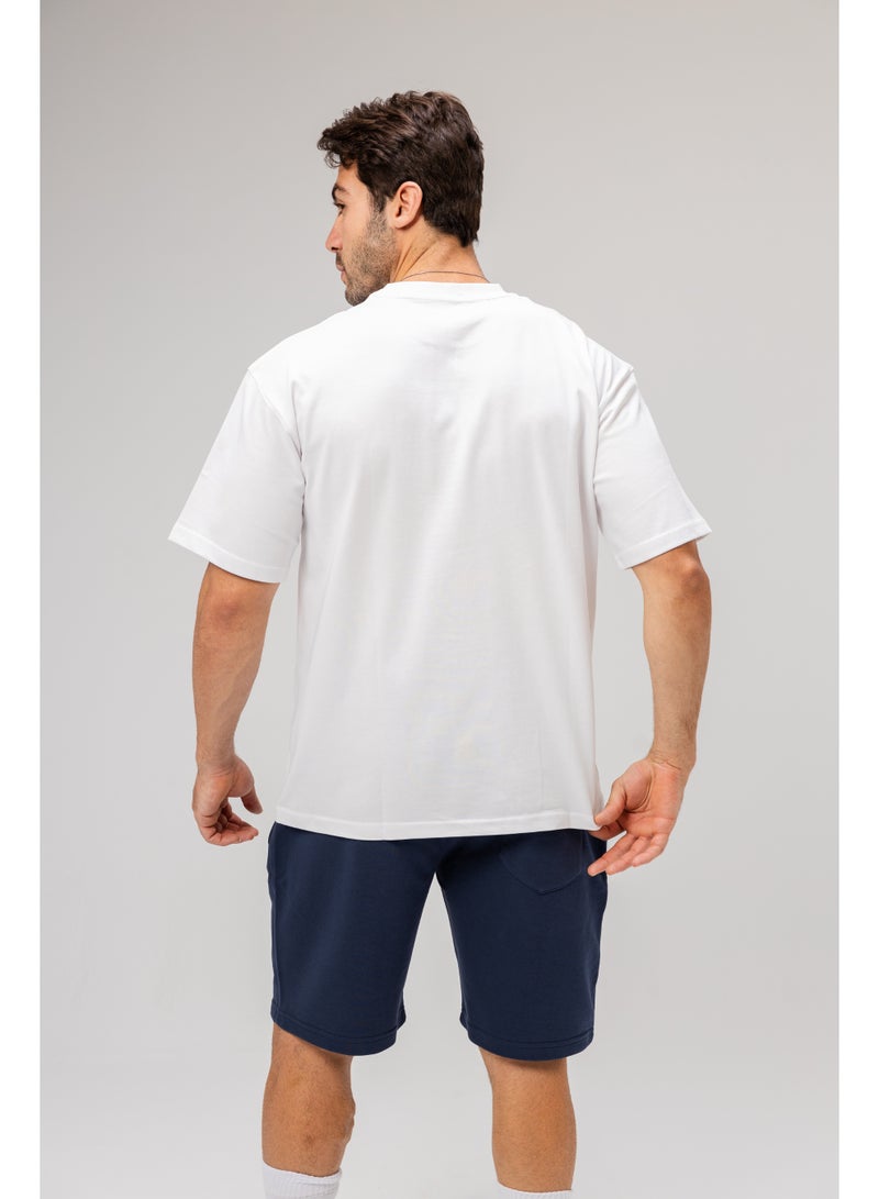 Future Men Basic Half Sleeves T-Shirt Casual Style With Simple Design For Men White Size L - Image 3