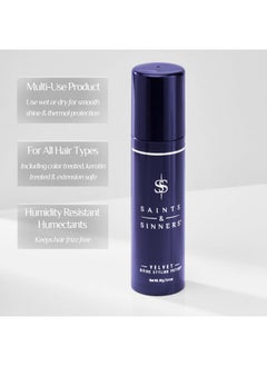 Saints & Sinners Saints & Sinners Award-Winning Velvet Divine Hair Styling Potion - Moisturizing Thermal Protectant & Smoothing Hair Cream (3.4 oz)  - Image 2