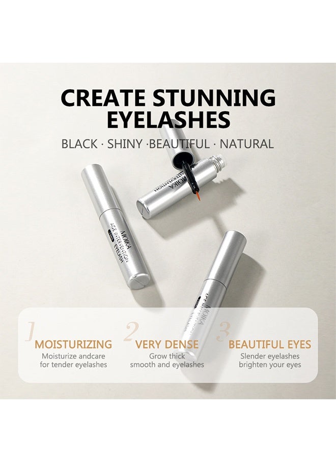 مويكا سيروم متقدم لنمو الرموش للحواجب والرموش: معزز رموش فاخر لرموش أكثر كثافة وطولاً بشكل طبيعي - معزز لزيادة كثافة الرموش 3 مل - Image 4