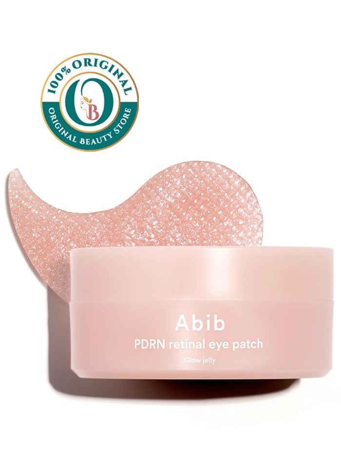 Abib PDRN Retinal Eye Patch, Hydrogel Masks for Dark Circles, Puffiness, Fine Lines, 60 Patches, 84g, with Niacinamide, K-Beauty Skincare - Image 1