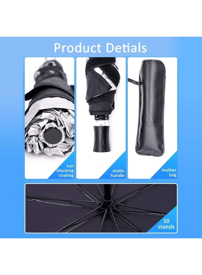 Foldable Umbrella-Style Car Windshield Sun Shade – UV Protection, Cool Inside, Easy to Store - Image 5