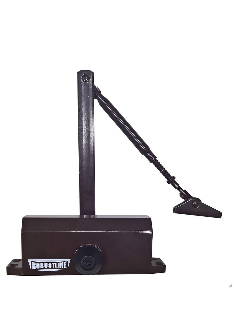 ROBUSTLINE Robustline Heavy Duty Door Closer For Home and Commercial use- 5 YEARS WARRANTY - (1303B - Brown, Door Weight Capacity 45Kg - 65Kg)  - Image 1