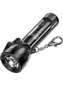PROMASS promass Small Keychain Torch, Mini USB Rechargeable Keychain Flashlight Bright Key Ring Portable Pocket Torch Light, Versatile 2000 Lumens Keychain Toy with Safety Clip for Various Outdoor Activities  - Image 1