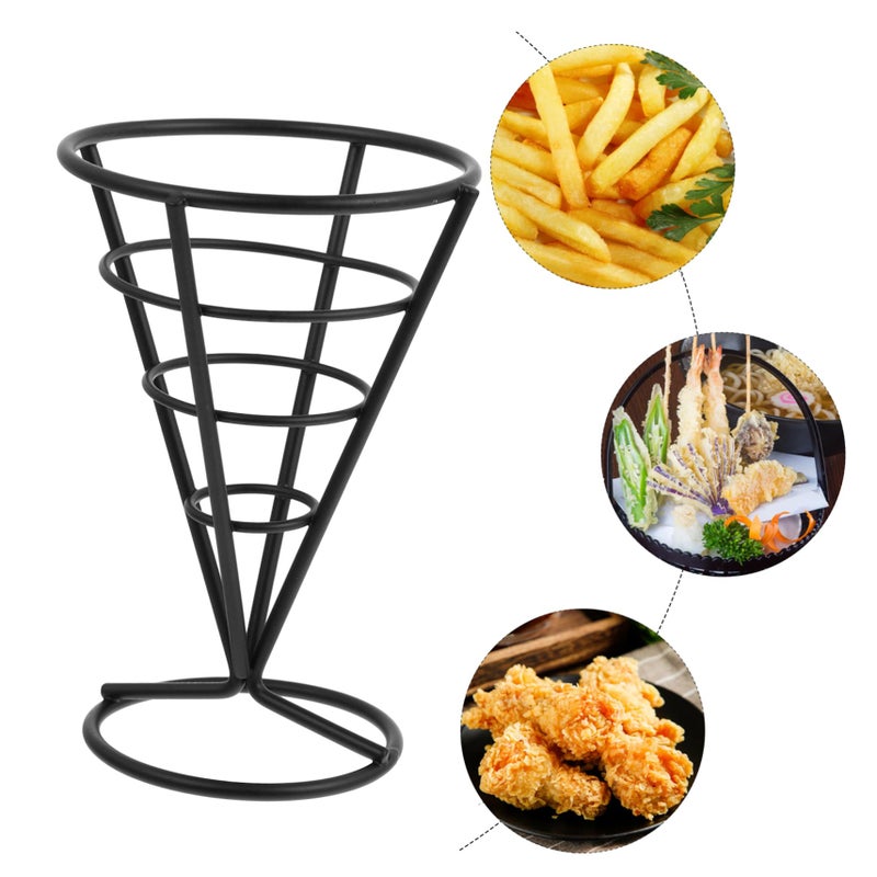 Sturdy Metal French Fries Basket With Sauce Dippers For Home Parties Outdoor Events And Restaurants - Image 5