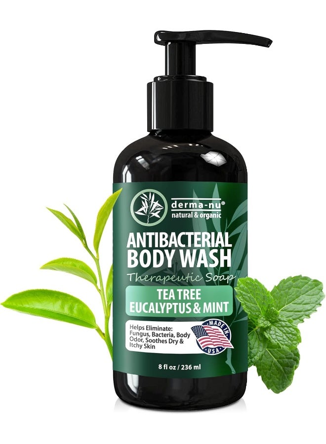 Derma-nu Antifungal Antibacterial Soap & Body Wash - Natural Fungal Treatment with Tea Tree Oil - Image 1
