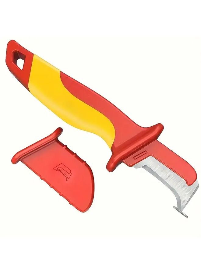 Insulated Cable Stripping Knife Set With 4 Blades And Protective Sheath Color 119716 - Image 1
