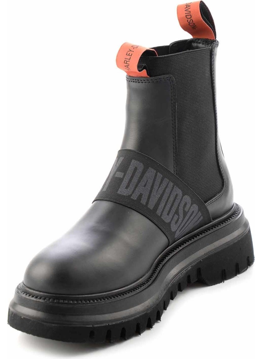HARLEY DAVIDSON Black Leather Women's Boots & Booties HD0777056303  - Image 5