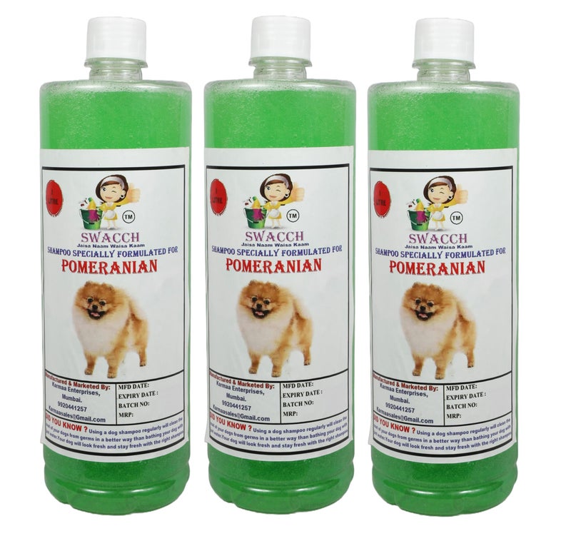 swacch Pomeranian Dog Shampoo + Paw Shape I Rubber Dog Toy for Training and Interactive I Durable & Safe I Combo Pack I 3 Litre Neem Alovera - Image 2