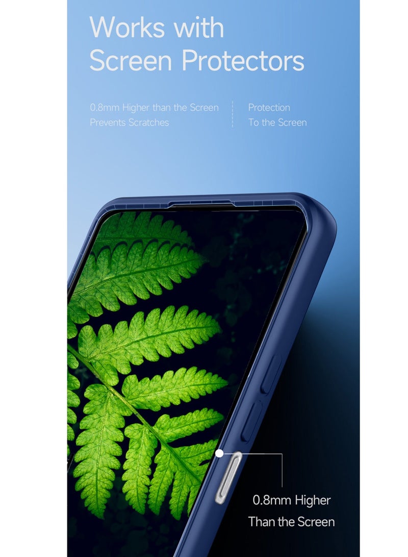 CHAPPELINE Silicone Pattern Card Holder Case Cover For Samsung Galaxy a05s Navy Blue - Image 4