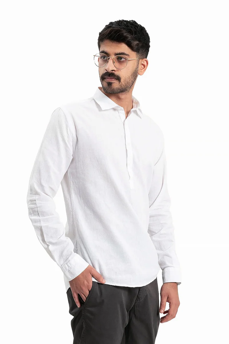 Wecre8 Men White Shirt by WECRE8