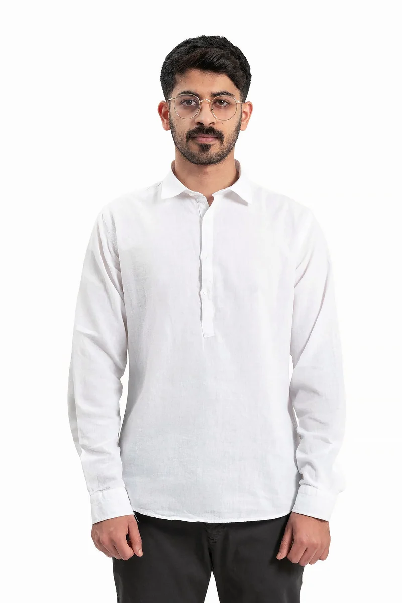 Wecre8 Men White Shirt by WECRE8
