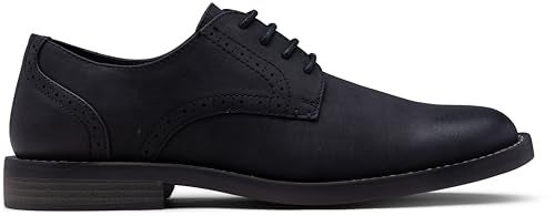 Jousen Mens Dress Shoes Suede Plain Toe Business Casual Oxford Shoes Black Dress Shoes for Men (AMY624 Black 9.5) - Image 2