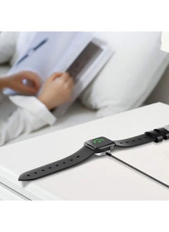 Generic Suitable For Apple Watch S7-S9 5W Fast Charging Wireless Charger Magnetic Wireless Charging Nylon Braided Charging Cable-Specifications:5w Braided Fast Charging Plastic Case  - Image 5