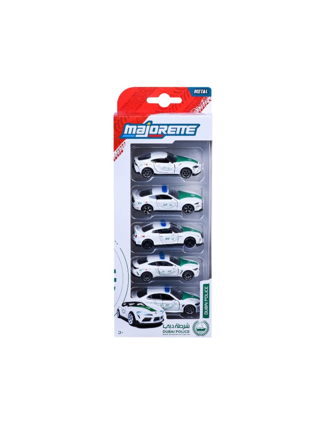 Majorette Dubai Police 5 Pack Die Cast – Gift Set - Super Car's (1:64 Scale) – Die-Cast Toy Car for Kids & Collectors - Image 2