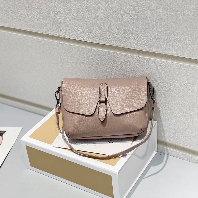 Pure Leather Women'S Bag New Style Genuine Leather Versatile Texture First Layer Cowhide Shoulder Crossbody Bag Exquisite Handbag - Image 3