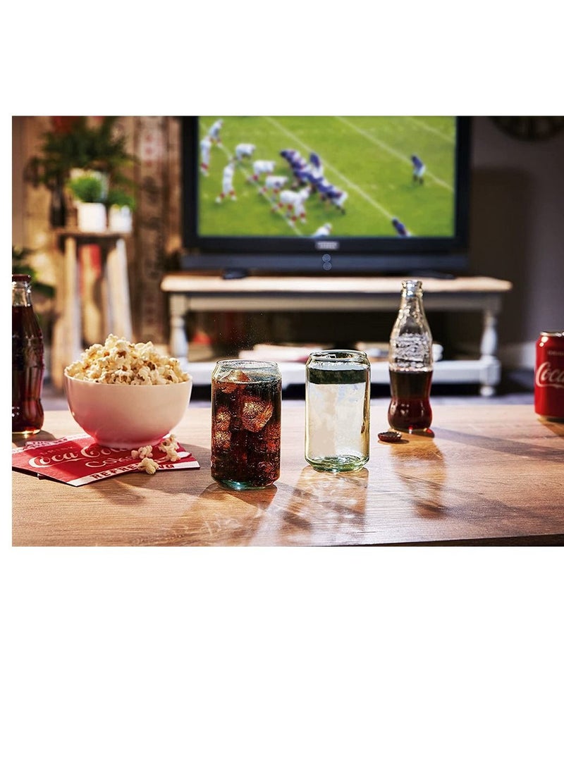 Excefore Glass Cans 500 Ml Can Shaped Glass Glass Cups Transparent Water Cup Juice Drink Cup Drinking Cups with Straw for Water and Mixed Drink for Any Drink and Any Occasion  - Image 5