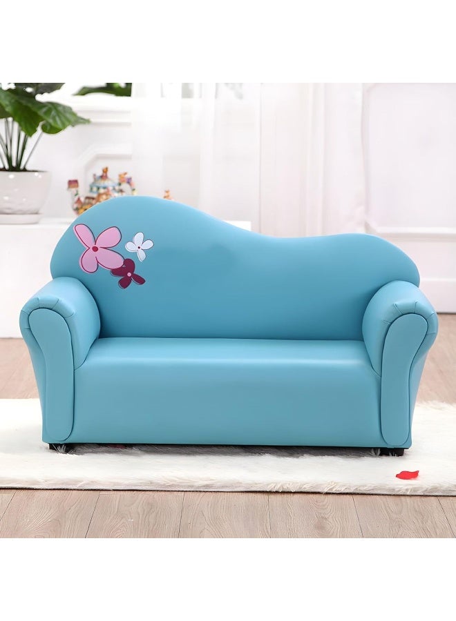 Ripple FURNITURE FLORA homes Two-Seater Children's Couch, Living Room Furniture (Blue)  - Image 5