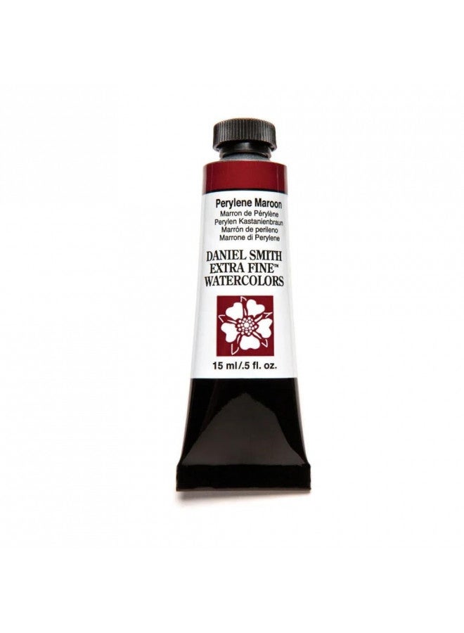 DANIEL SMITH Extra Fine Watercolor Paint, 15ml Tube, Perylene Maroon, 284600074, 0.5 Fl Oz (Pack of 1) - Image 1