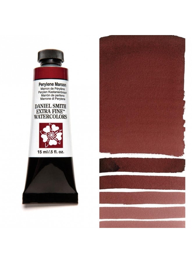 DANIEL SMITH Extra Fine Watercolor Paint, 15ml Tube, Perylene Maroon, 284600074, 0.5 Fl Oz (Pack of 1) - Image 2
