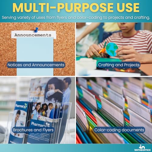 1InTheOffice Blue Copy Paper 8.5 x 11, Colored Copy Paper, Letter Size, 20lb Density, (500 Sheets) - Image 5