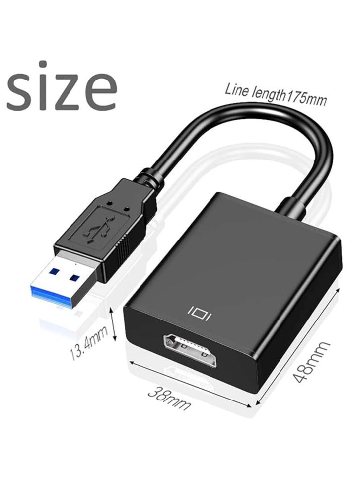 erorex USB to HDMI Adapter, USB 3.0/2.0 to HDMI Cable Multi-Display Video Converter- PC Laptop Windows 7 8 10,Desktop, Laptop, PC, Monitor, Projector, HDTV.Not Support Chromebook  - Image 5