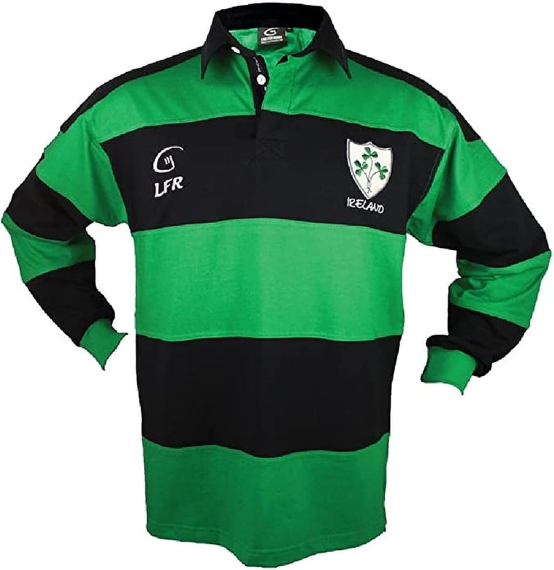 LIVE FOR RUGBY Ireland Longsleeve Striped Irish Rugby - Image 1