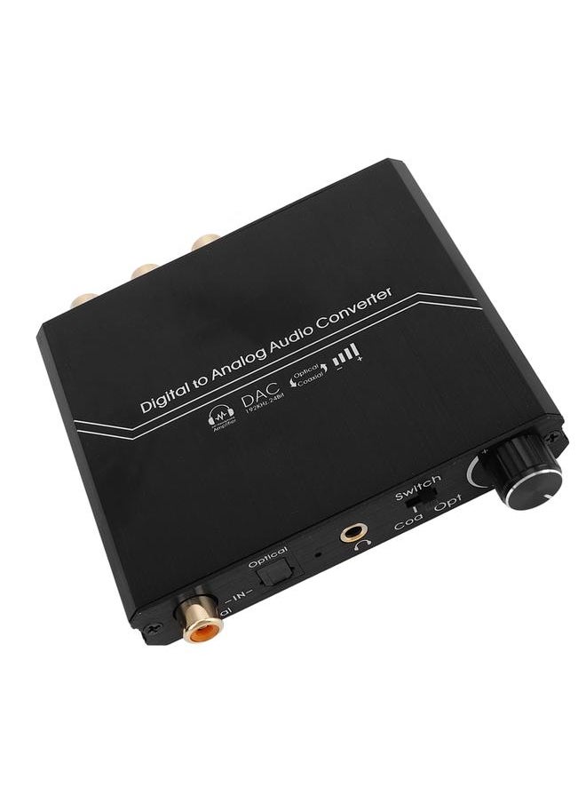 Thoraya 192KHz Digital to Analog Sound Converter with Volume Adjustment Digital Optical Coaxial to Analog Stereo RCA 3.5mm Jack Converter  - Image 2