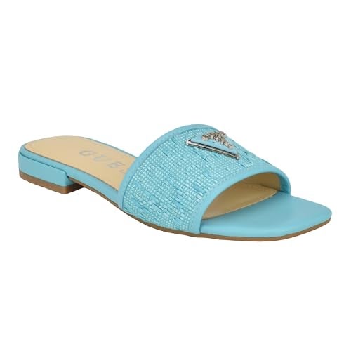 Guess Women's Tamsey Sandal, Turqoise Blue 450, 9.5 - Image 1