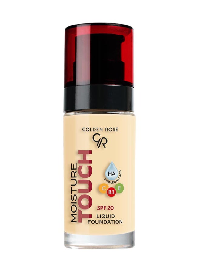 Golden Rose Moisture Touch Liquid Foundation Spf 20  101 Beige - Image 1